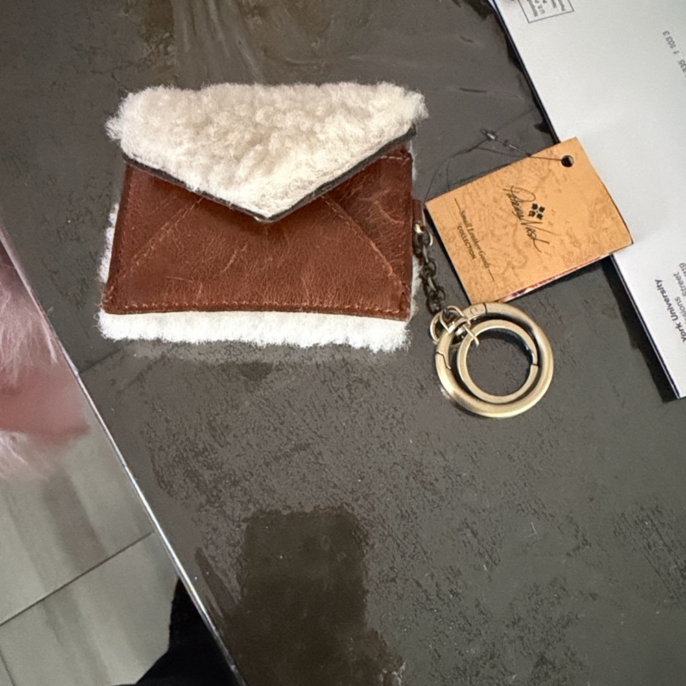 Patricia NashBrown and Cream Keychain Wallet
